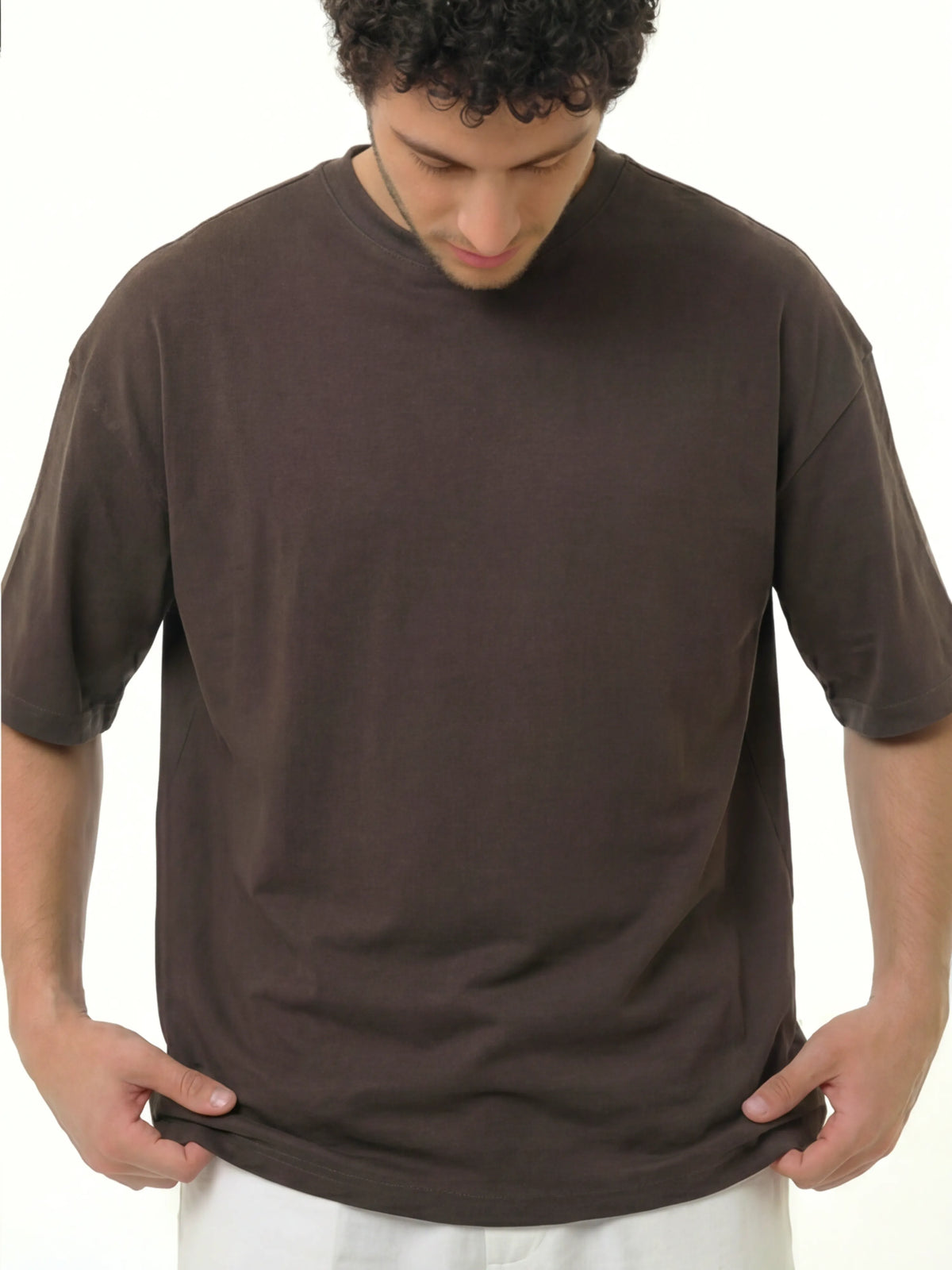 Oversized T-shirt - Deep Brown