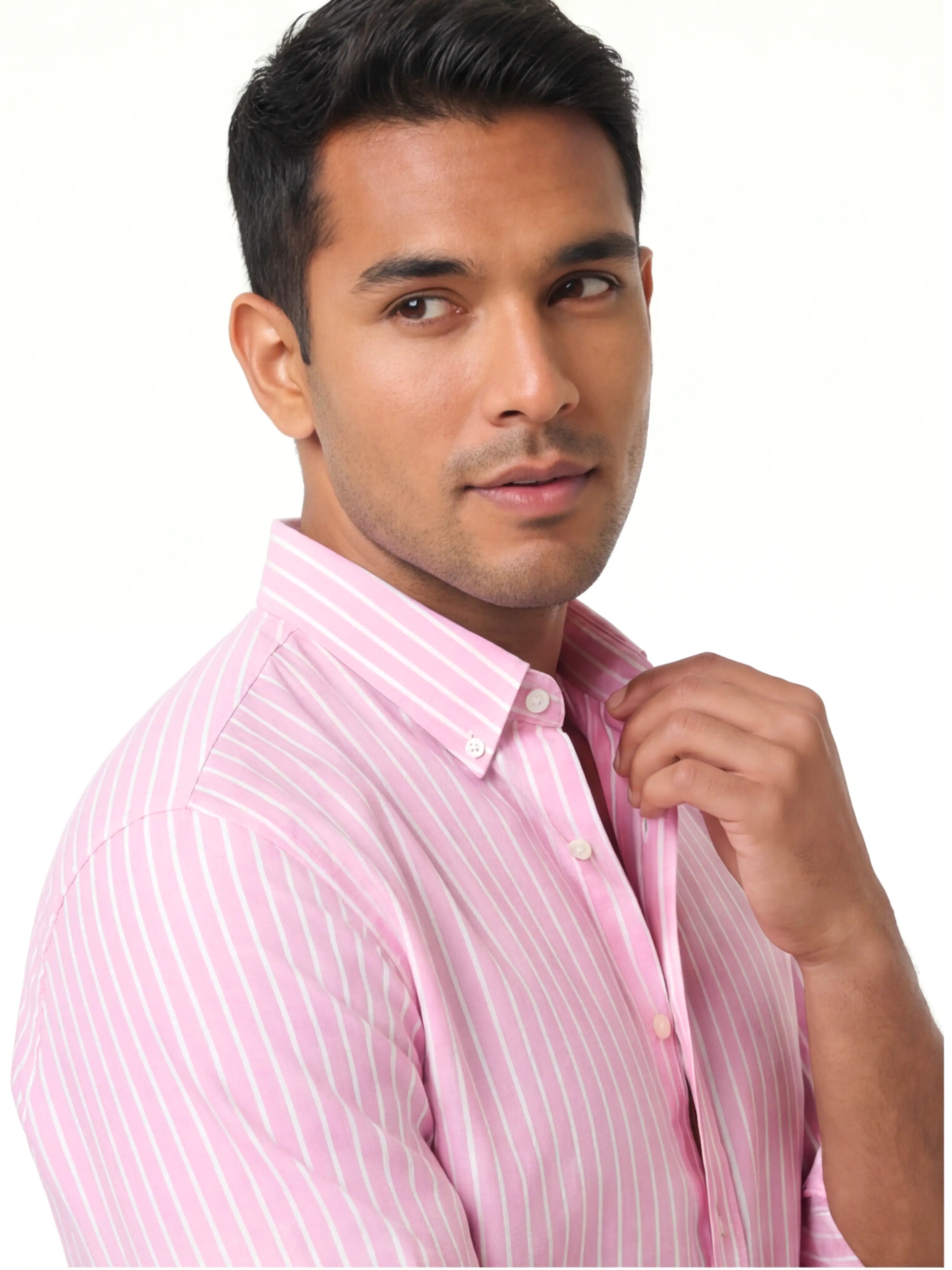 Oxford Shirt – signature Pink Stripe