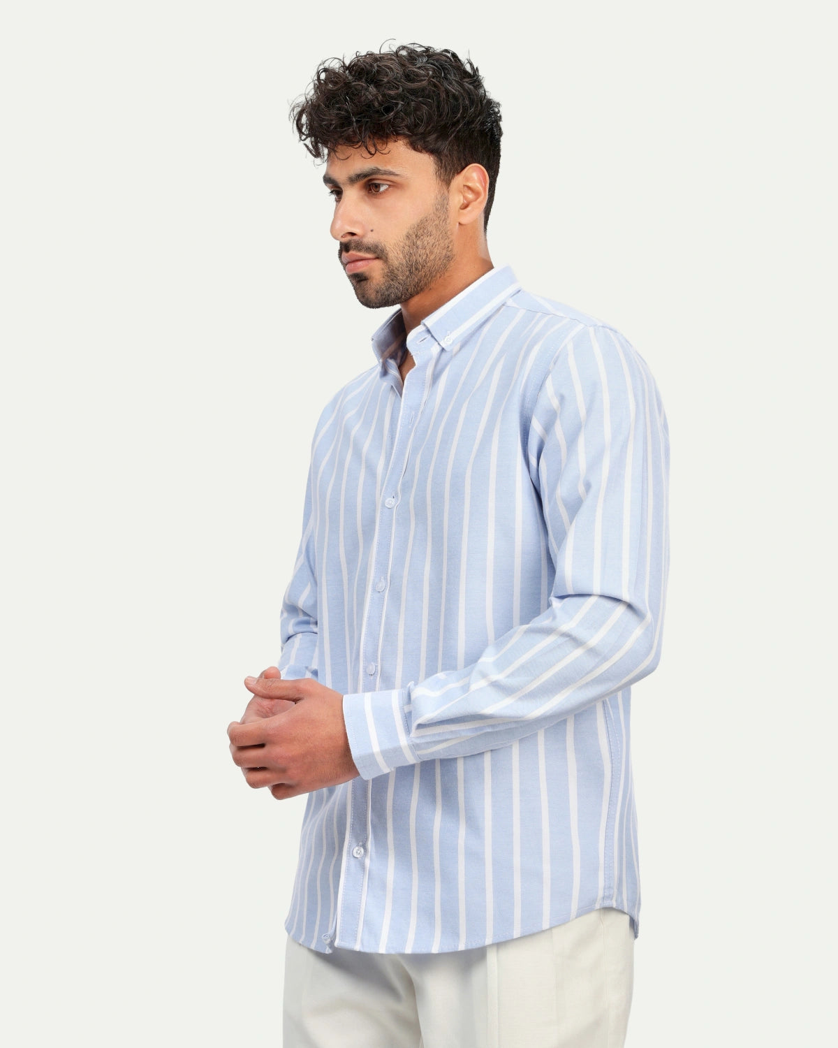 Oxford Shirt – Sky Blue Signature Stripe