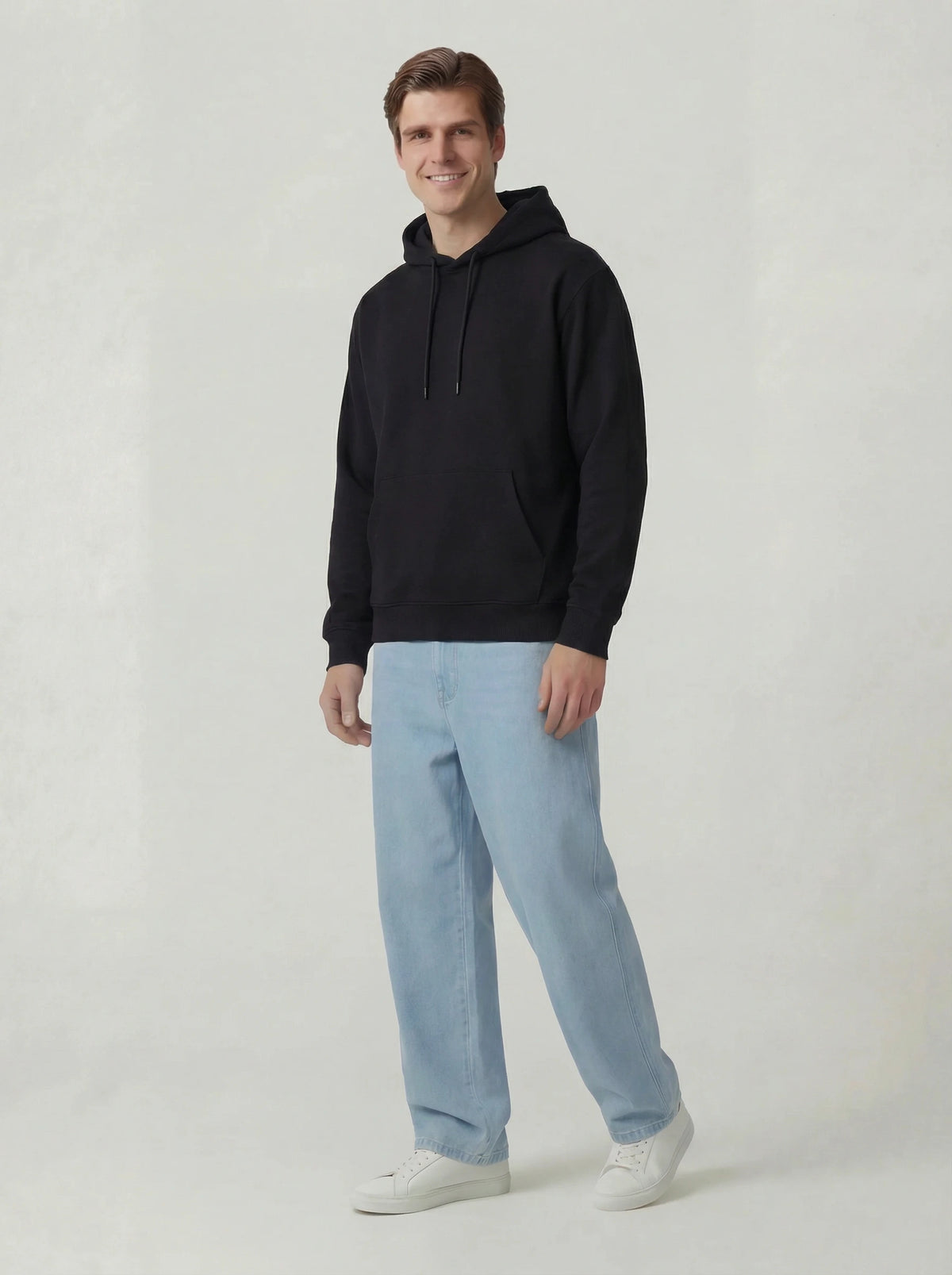 Wide Leg Jeans - Sky Blue