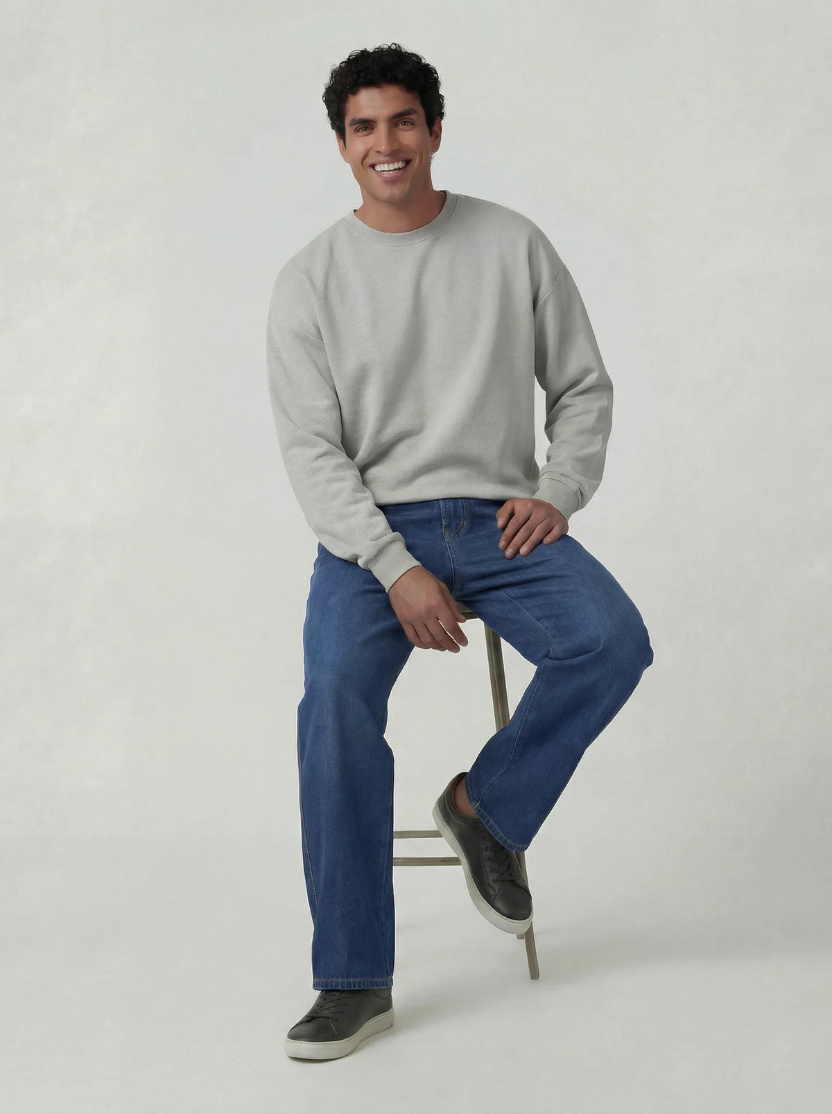 Wide Leg Jeans - Deep Blue