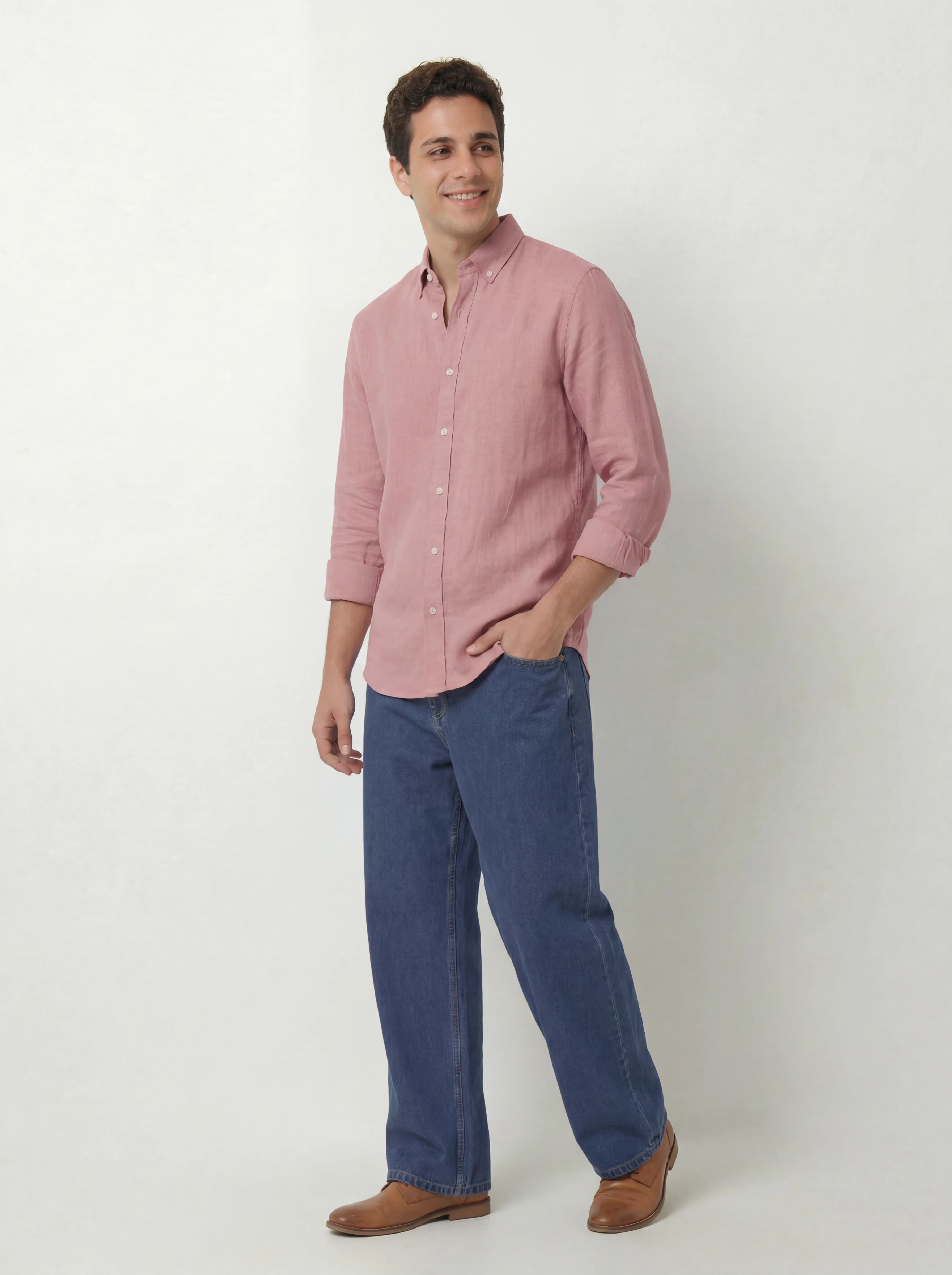 Oxford Shirt - Blush Pink