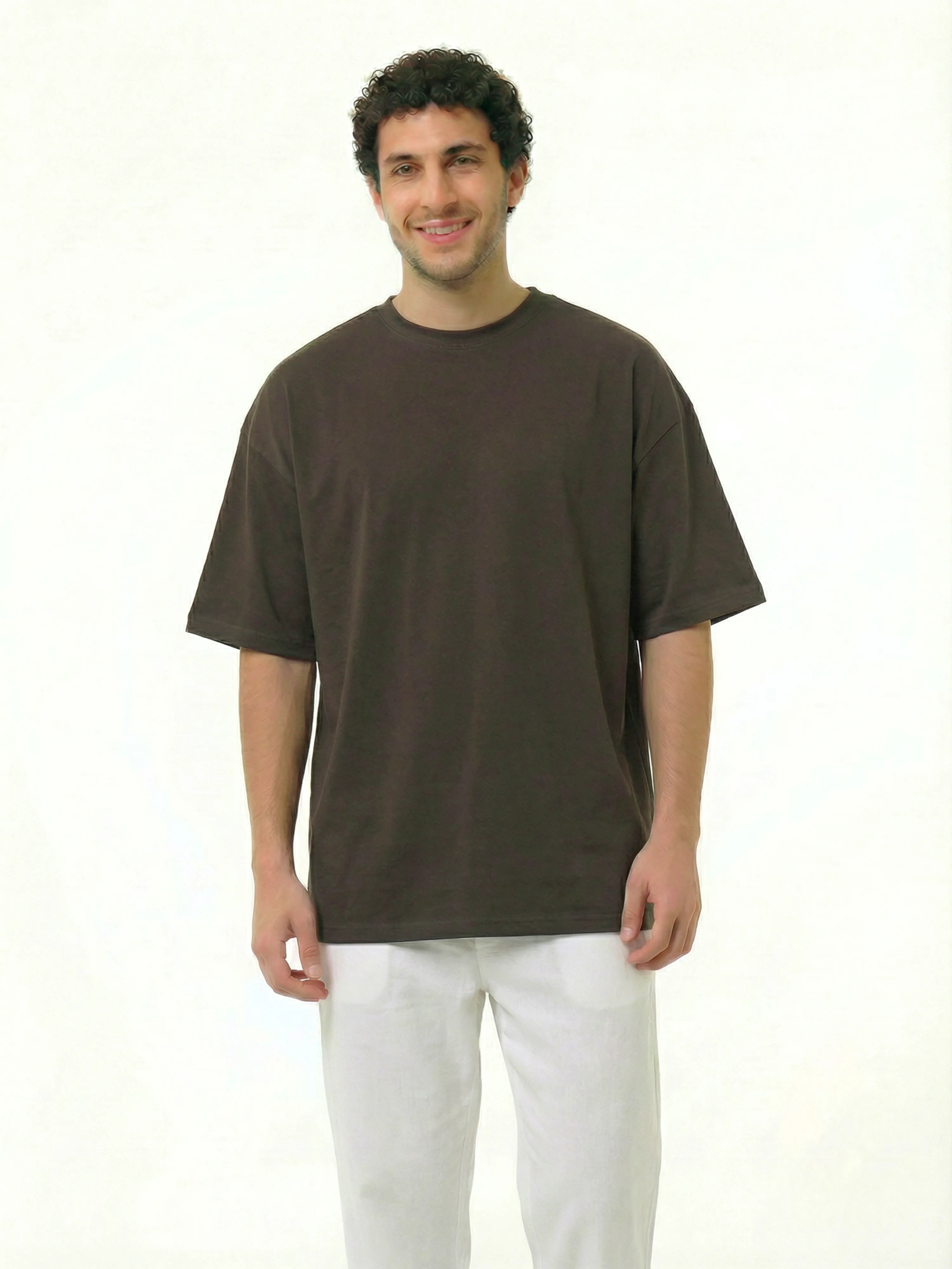 Oversized T-shirt - Deep Brown