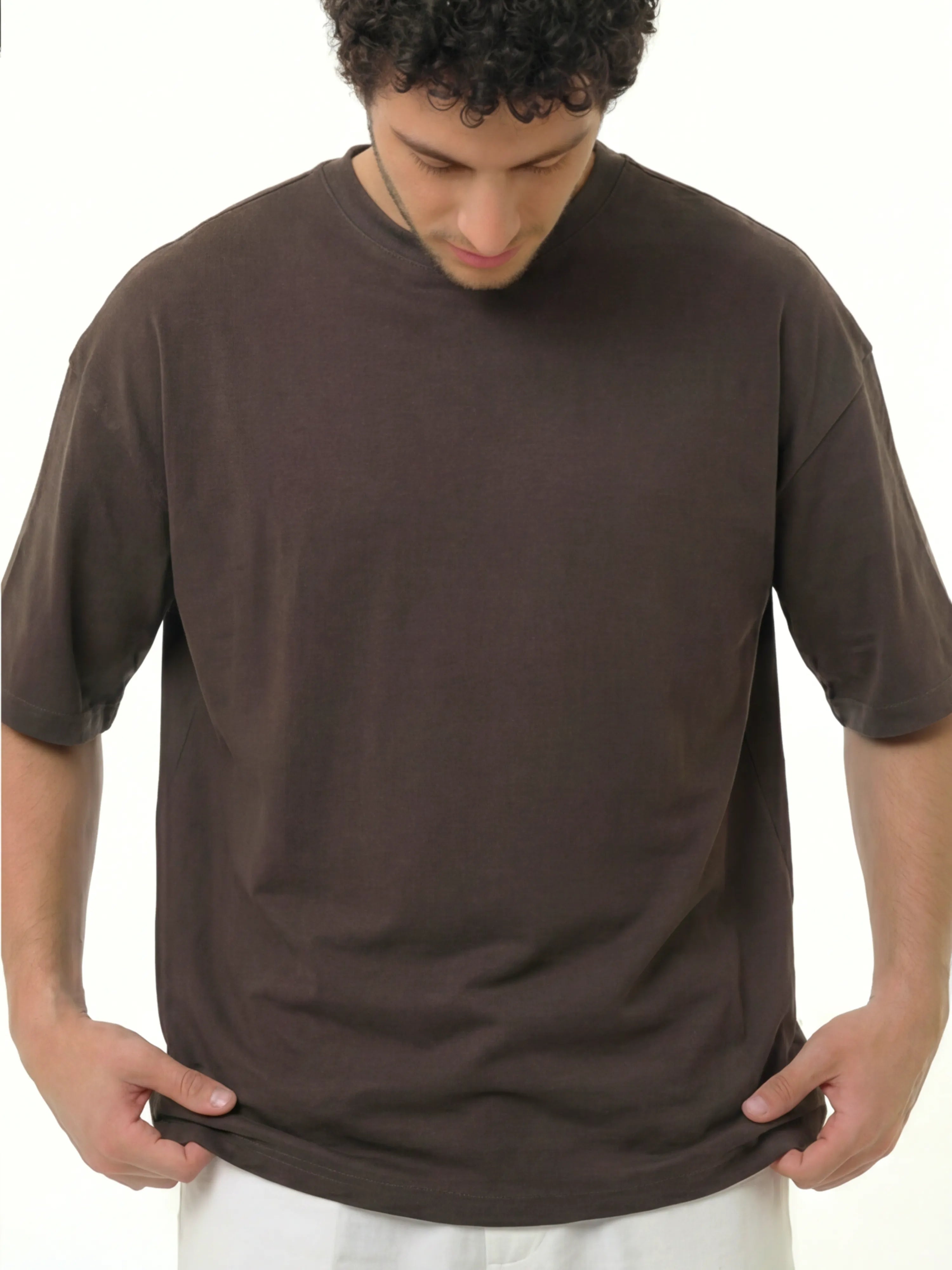 Oversized T-shirt - Deep Brown