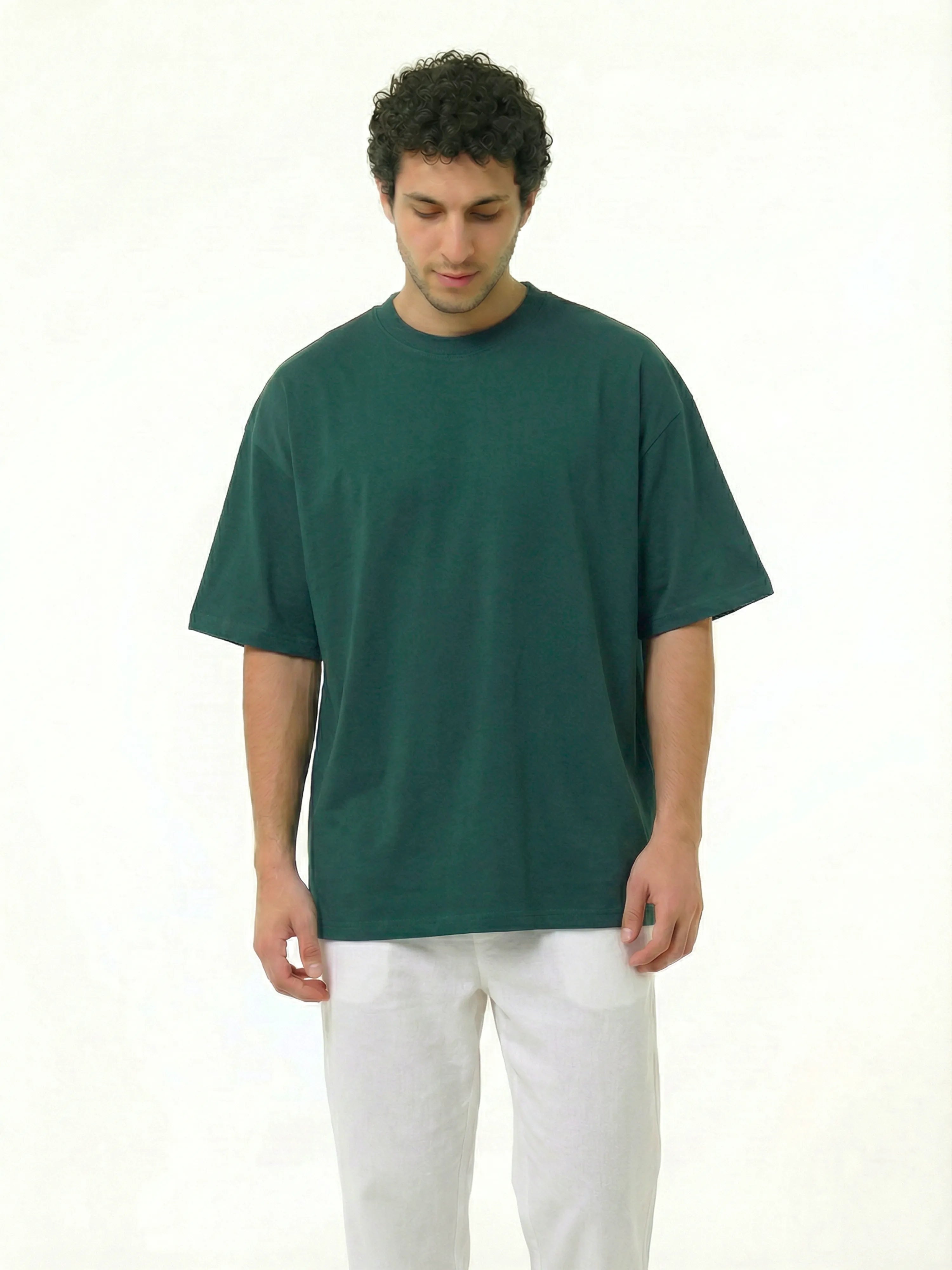 Oversized T-shirt - Forest Green