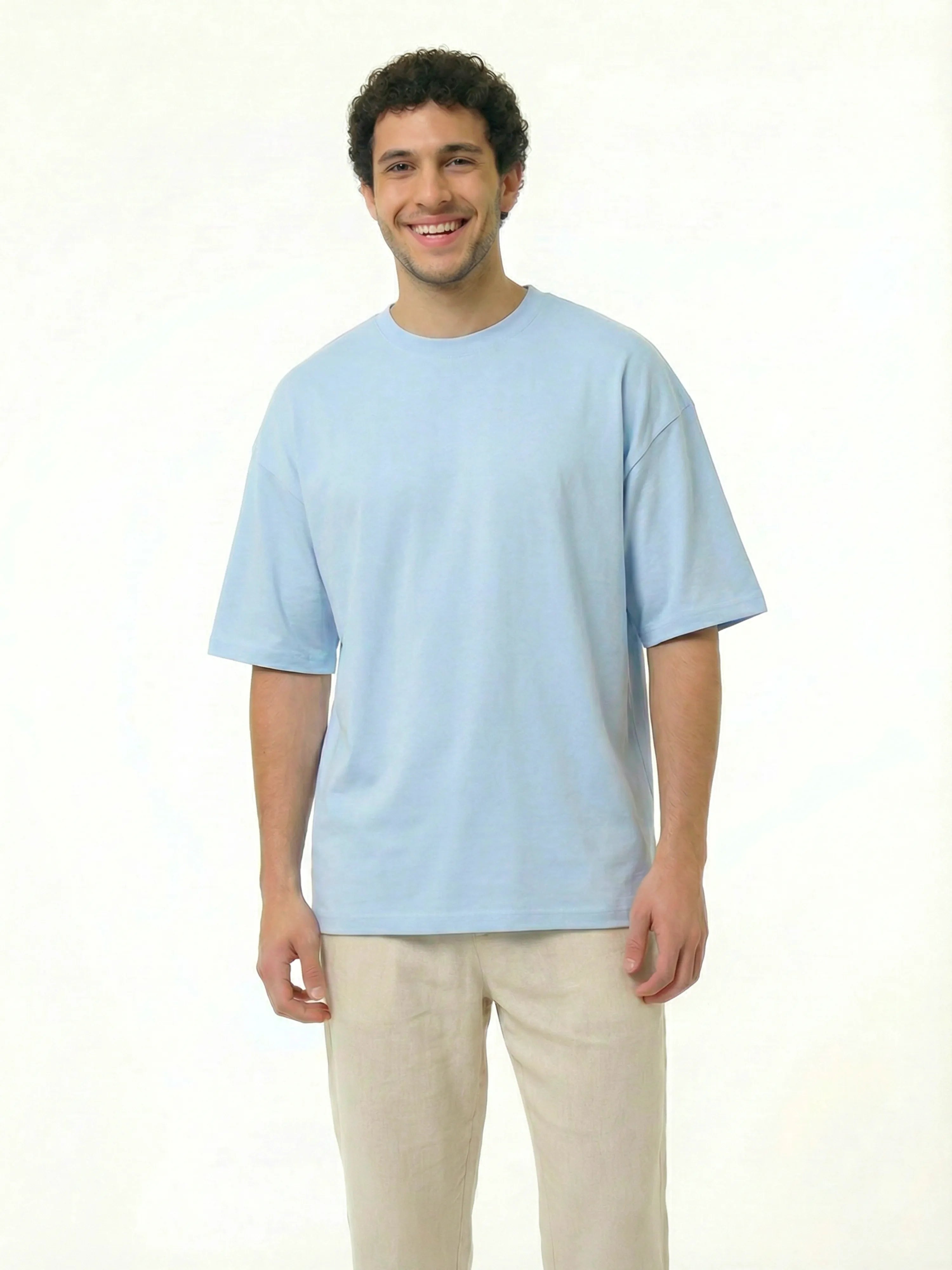 Oversized T-shirt - Sky Blue