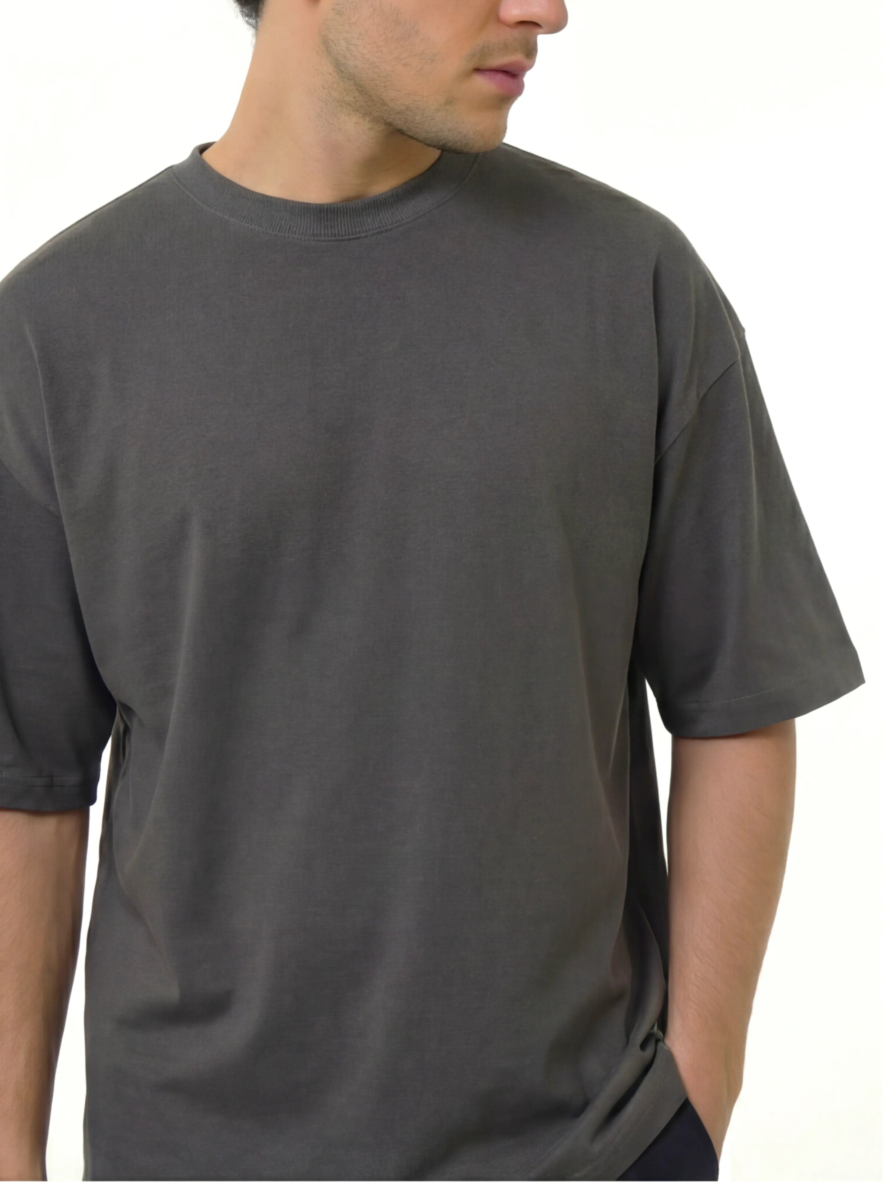 Oversized T-shirt - Washed Grey