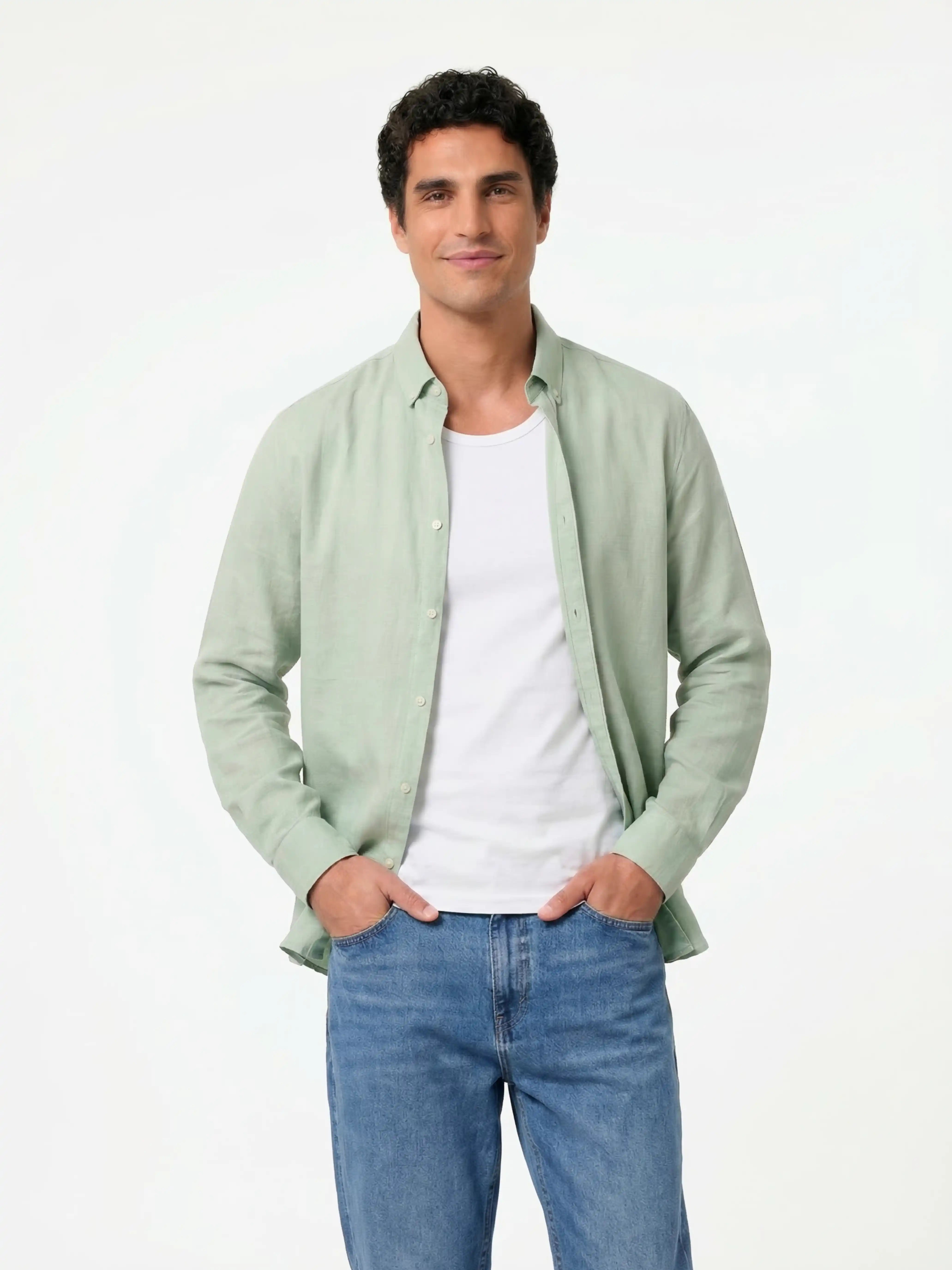 Oxford Shirt – Sage Mint