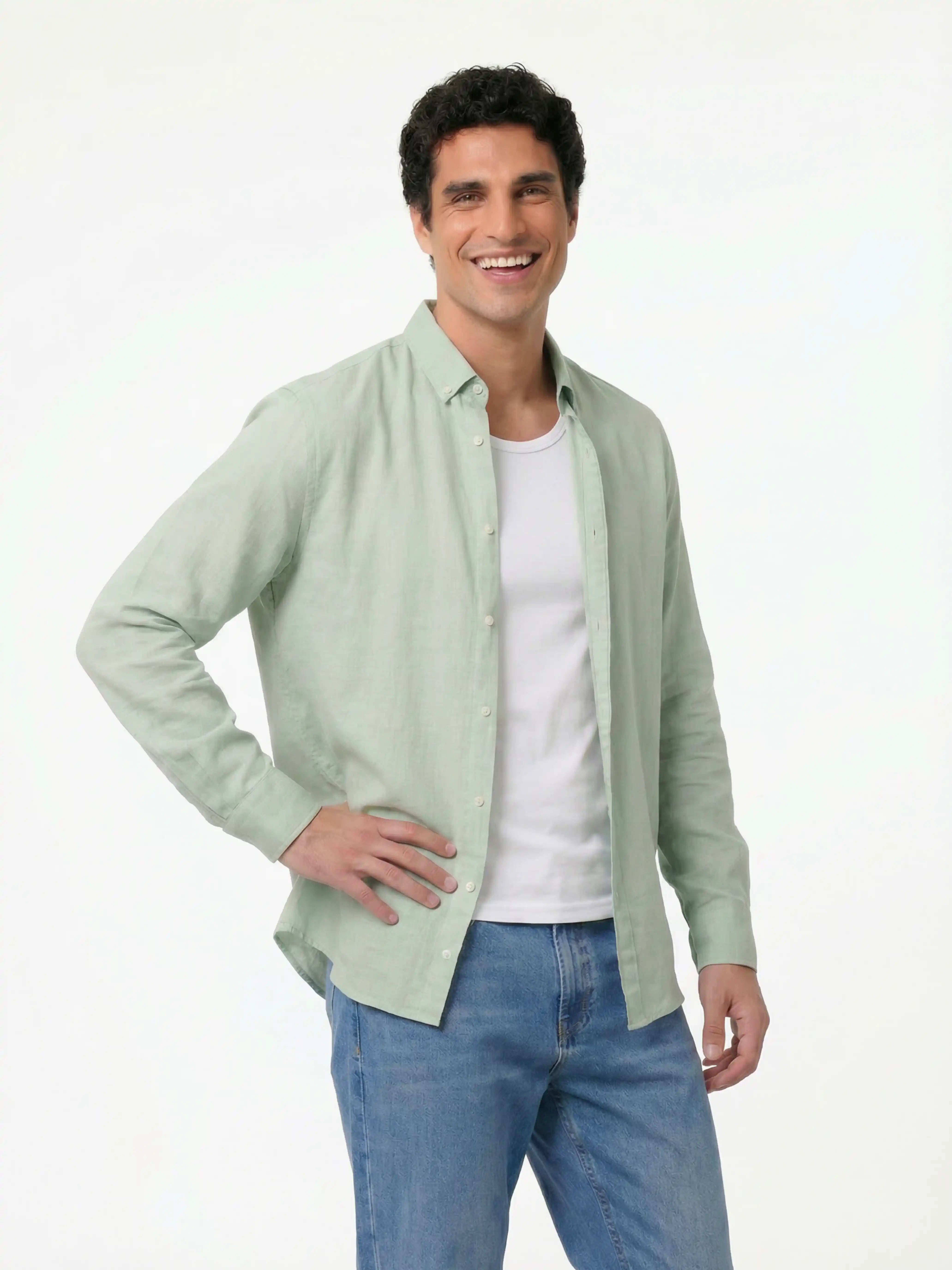 Oxford Shirt – Sage Mint