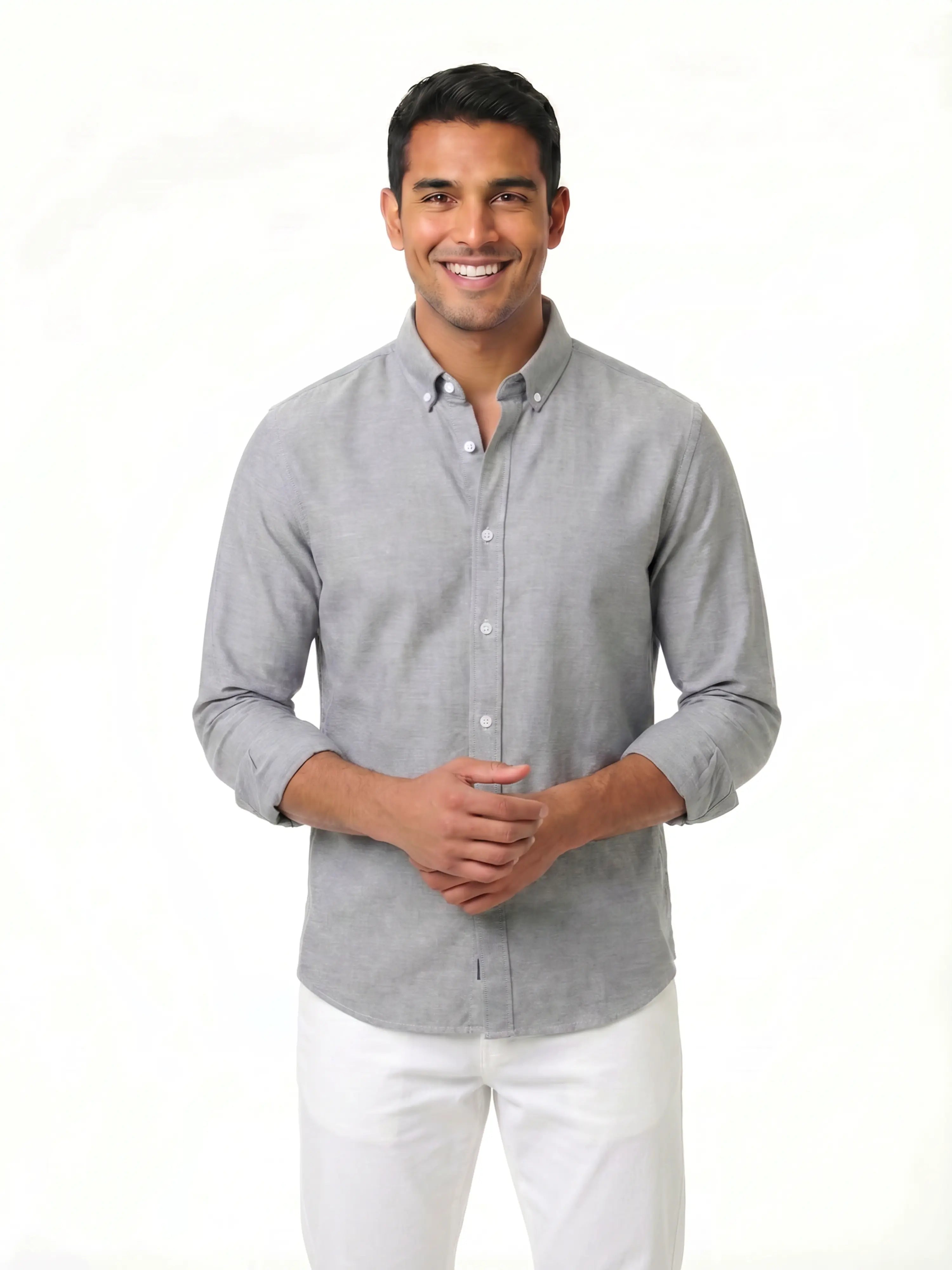 Oxford Shirt – Ash Grey