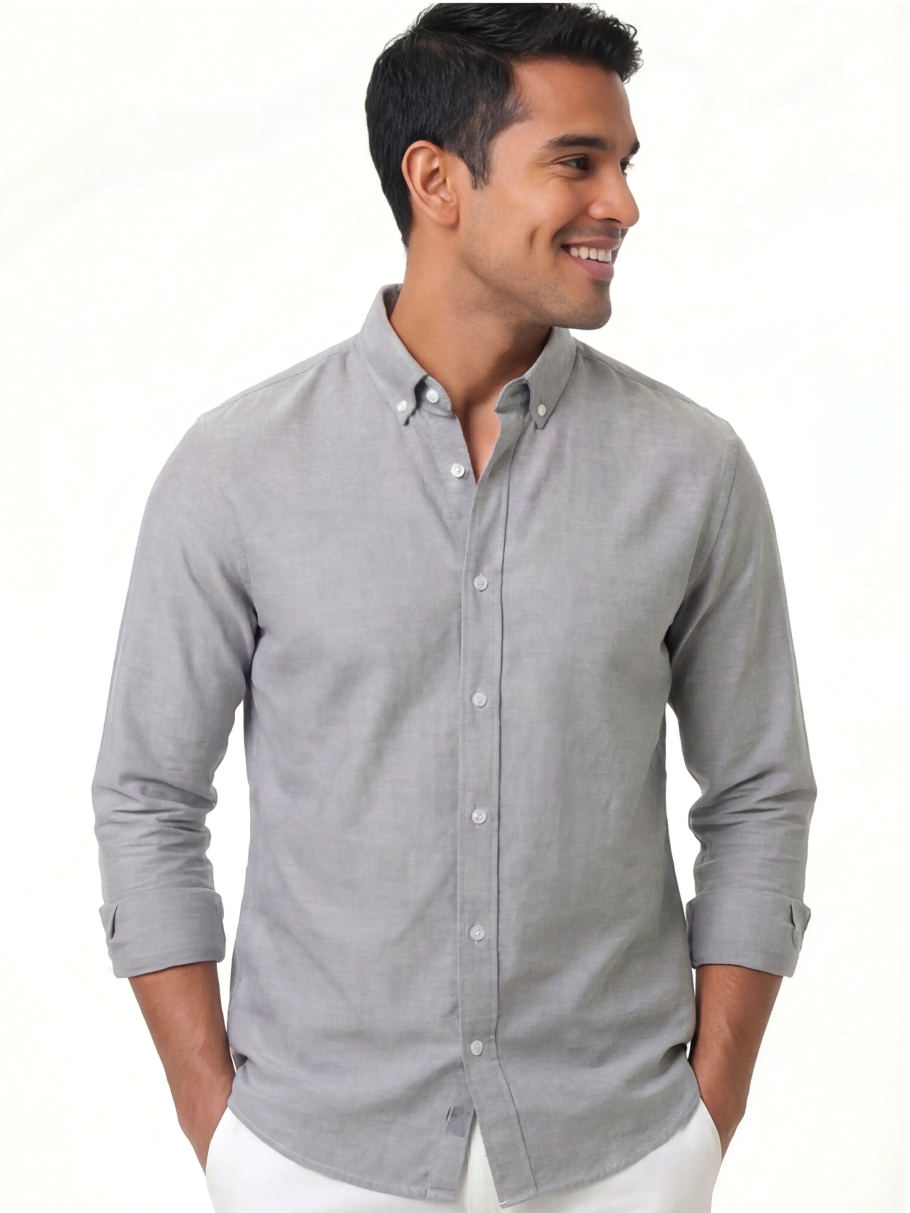 Oxford Shirt – Ash Grey