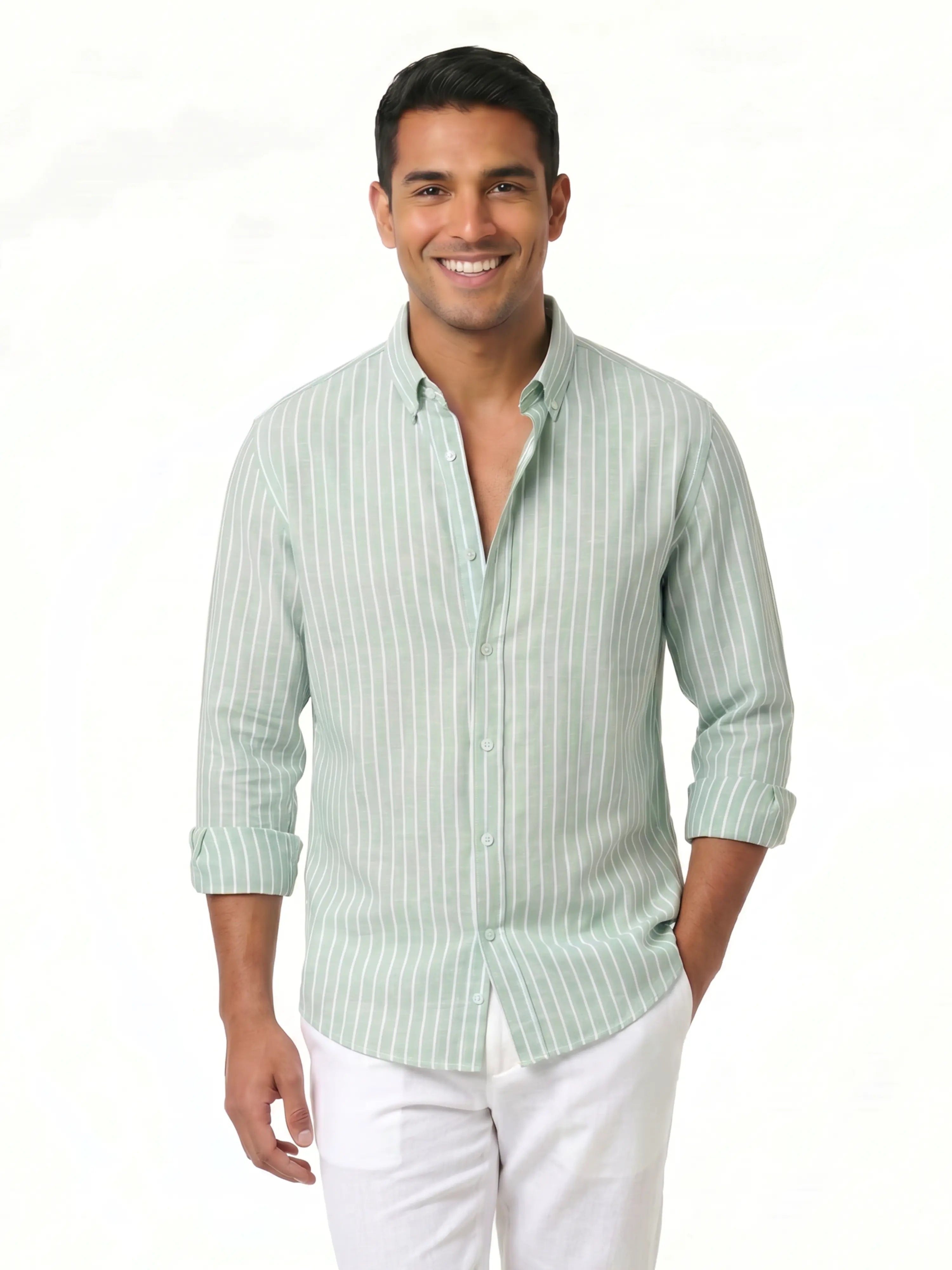 Oxford Shirt – signature Mint Stripe