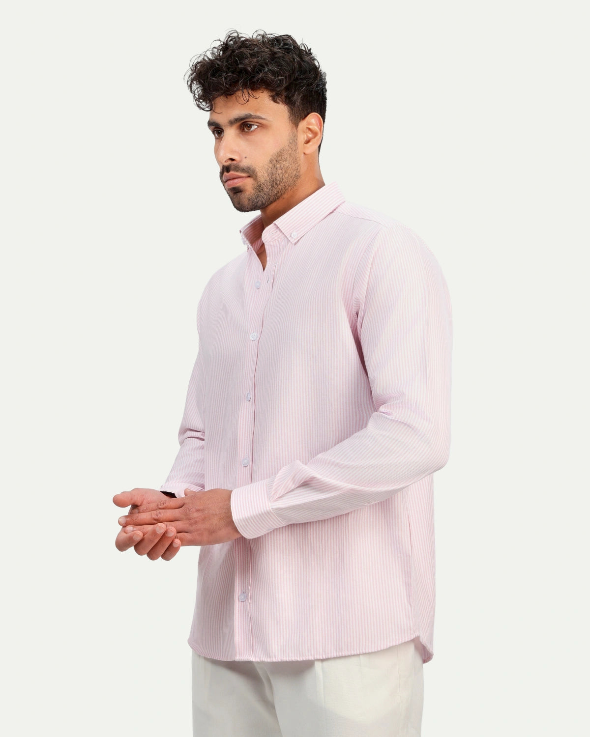 Oxford Shirt – Soft Pink Stripe