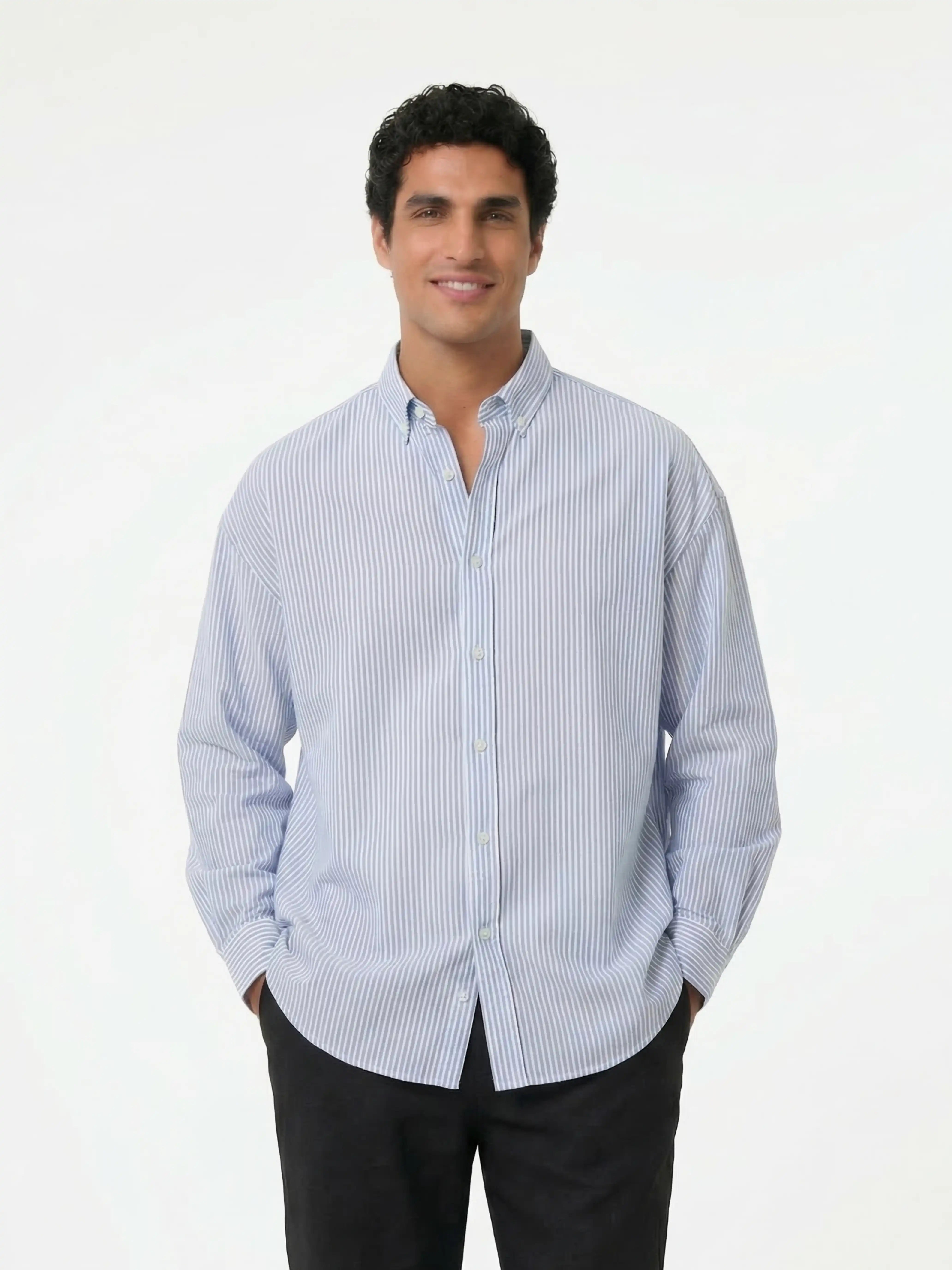 Oxford Shirt - Blue Stripe