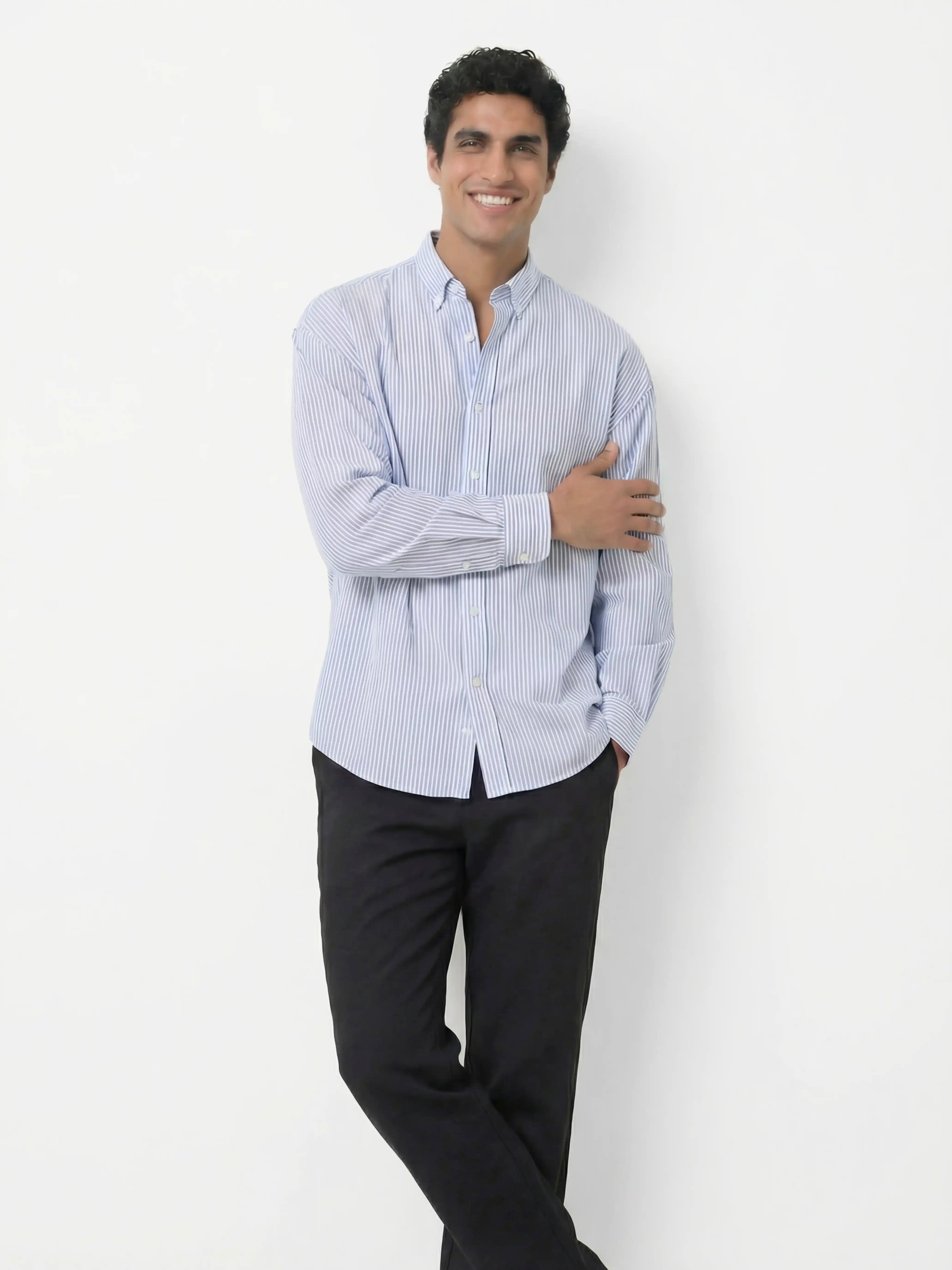 Oxford Shirt - Blue Stripe