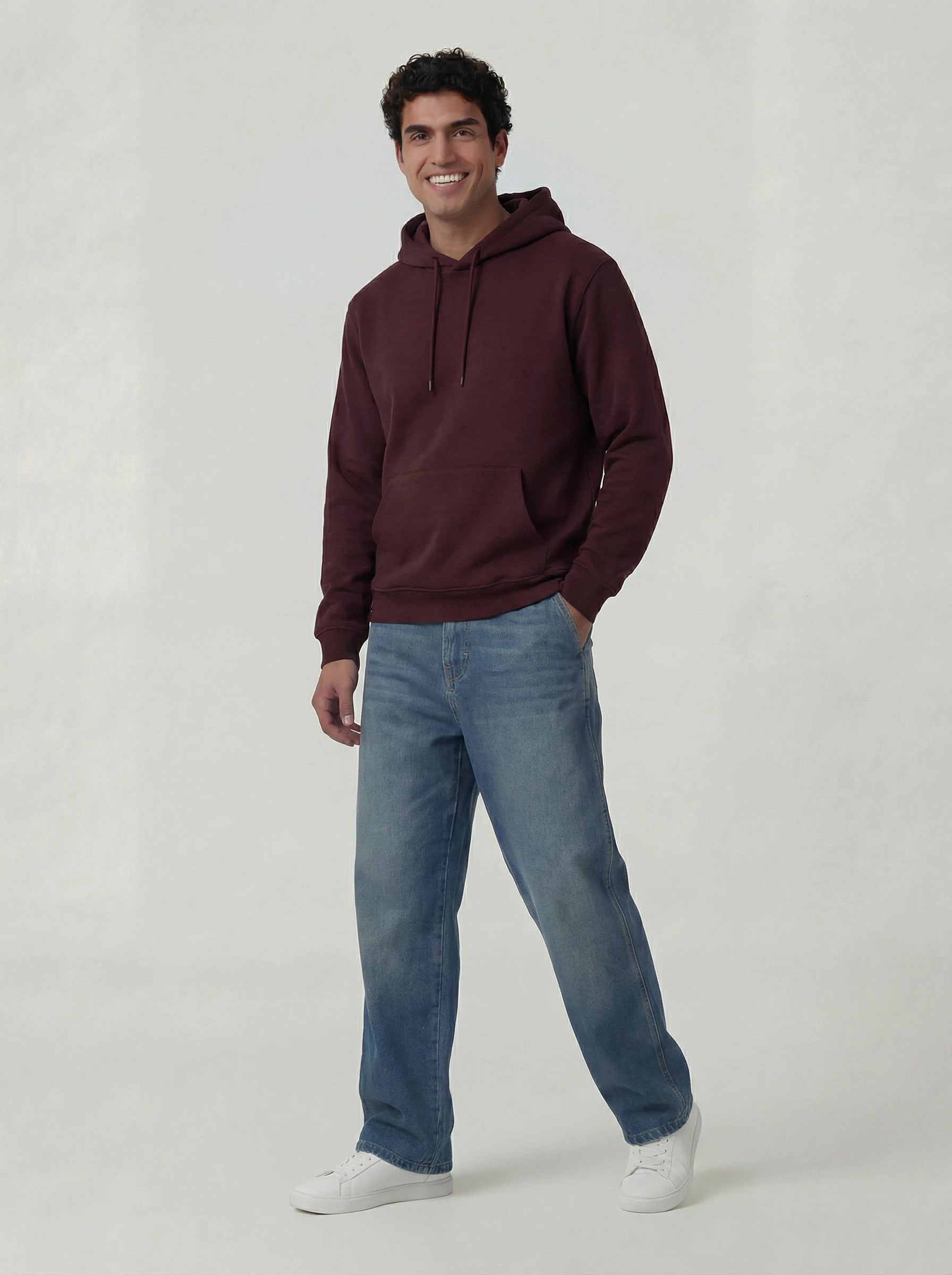 Wide Leg Jeans - Classic Blue