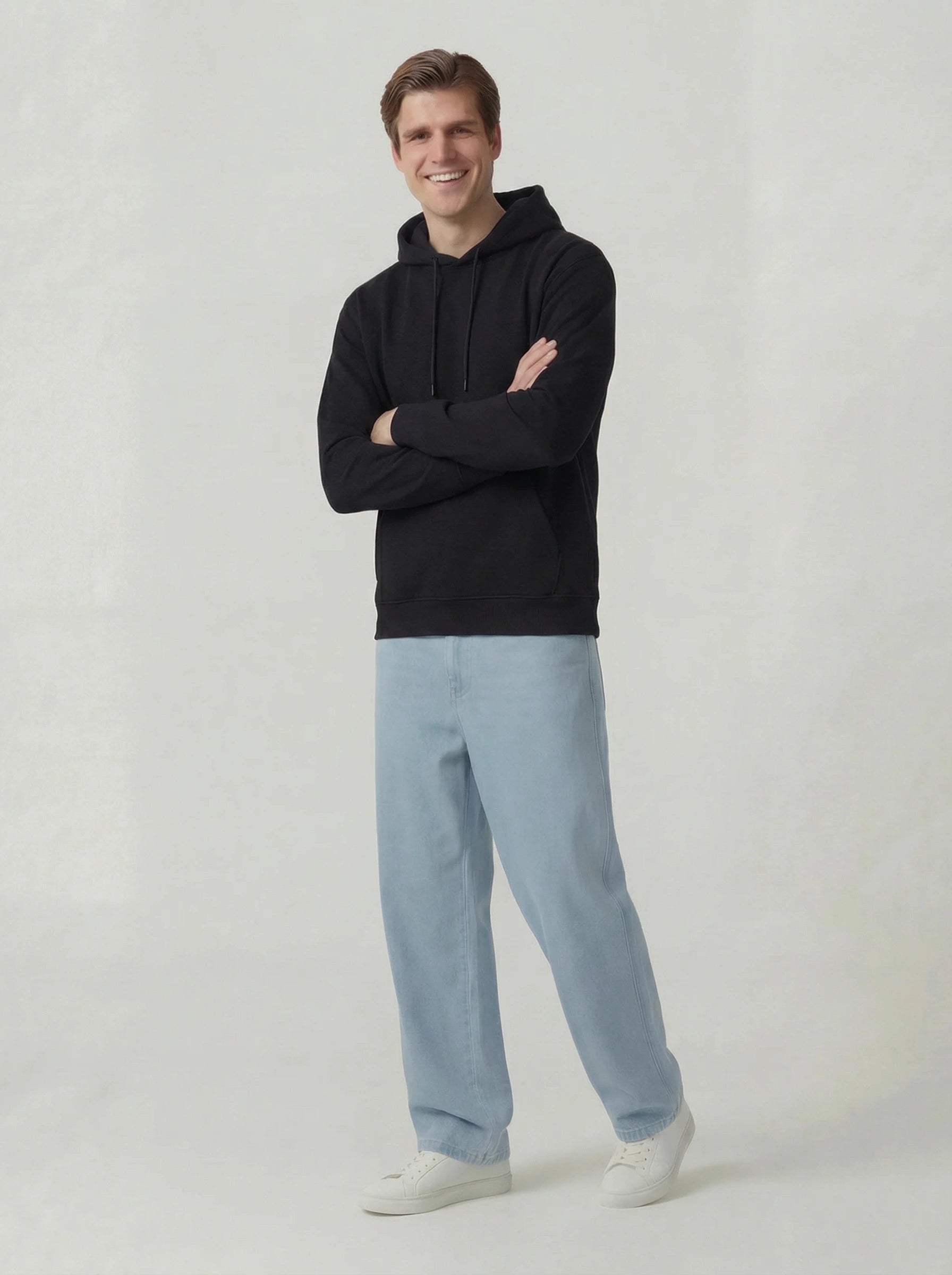 Wide Leg Jeans - Sky Blue