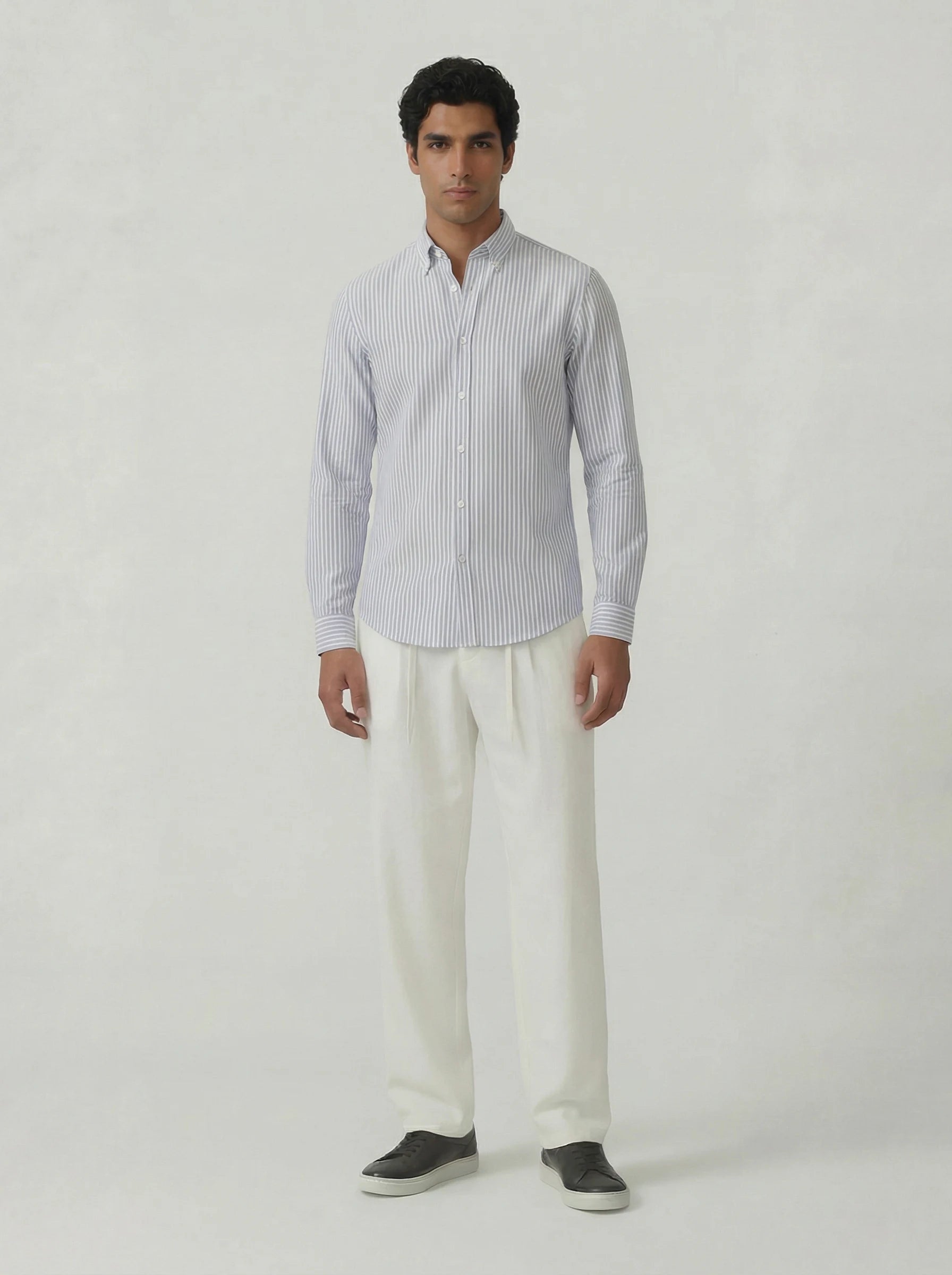 Old Money Wide Leg Trouser - White